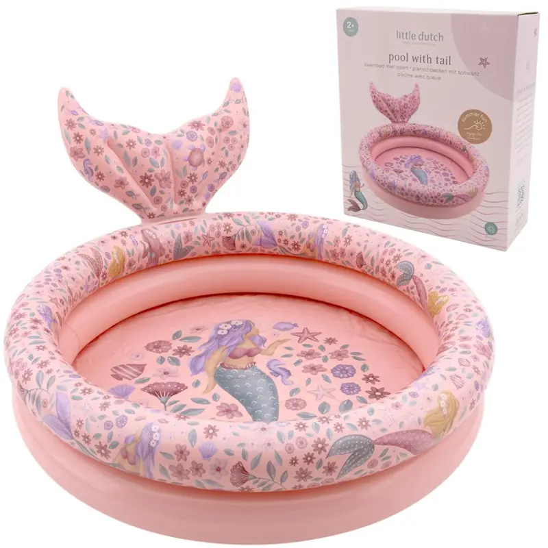 Little Dutch Dreamy Mermaid Inflatable Pool – 80 Cm With Tail 1
