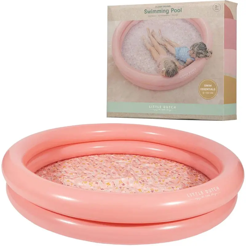 Little Dutch Ocean Dreams Large Inflatable Pool – Pink (150 Cm) 1