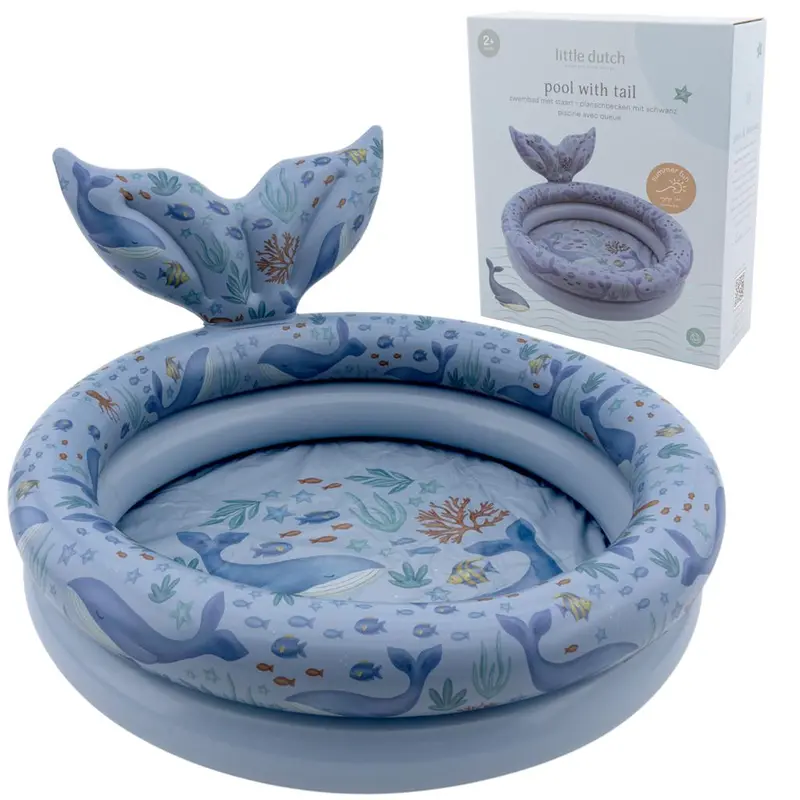 Little Dutch Ocean World Inflatable Pool – 80 Cm With Tail 1