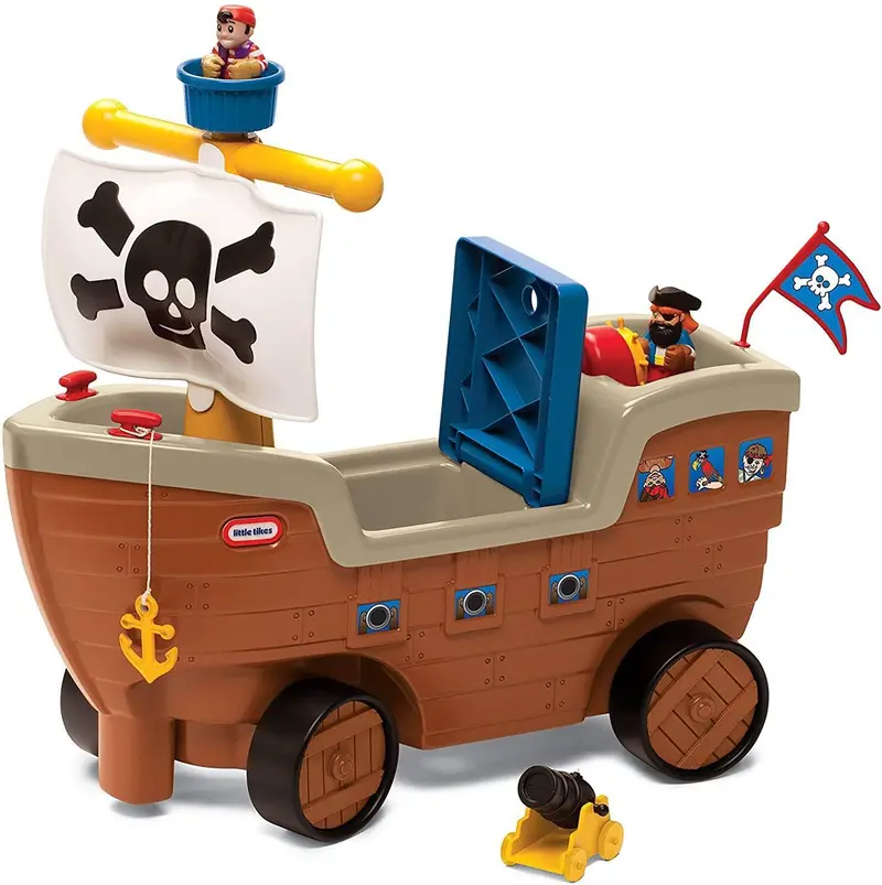 Little Tikes Pirate Ship Ride-On – 2-In-1 Rocking And Rolling Play Toy 1