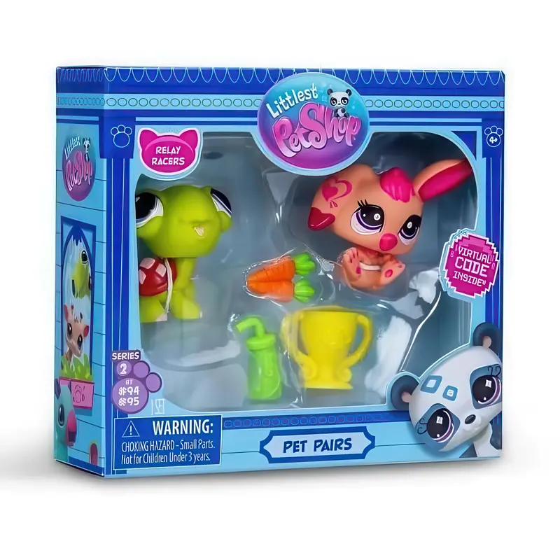 Littlest Pet Shop Relay Racers: Turtle & Rabbit Mini Figure Set 1