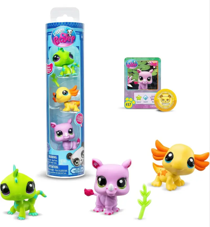 Littlest Pet Shop Wild Vibes Pet Trio Collector Tube 1