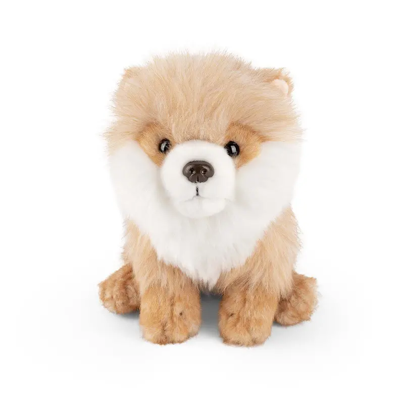 Living Nature Sitting Pomeranian Plush – 19Cm Cute Stuffed Dog 1