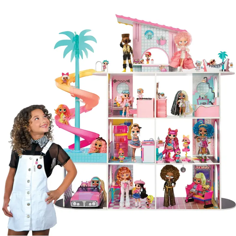 Lol Surprise! House Of Surprises Playset – O.M.G. Themed Multi-Room Dollhouse 1