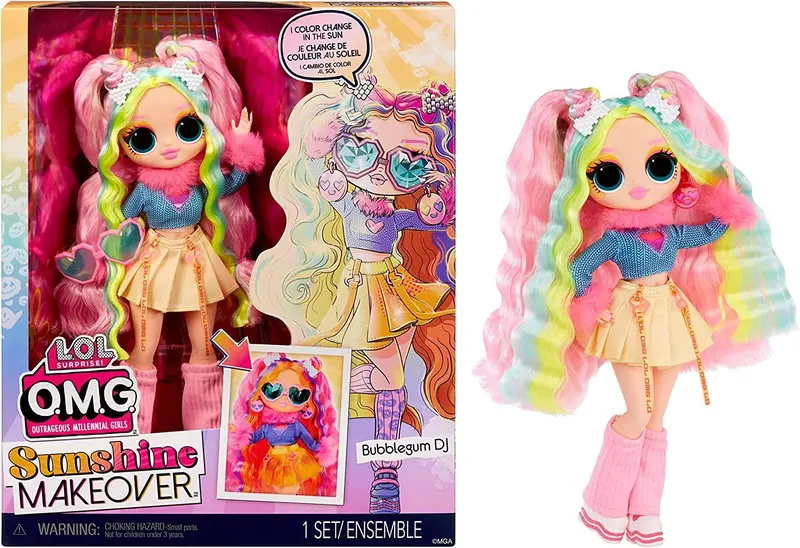 Lol Surprise! Omg Sunshine Makeover Doll - Bubblegum Dj Edition 1