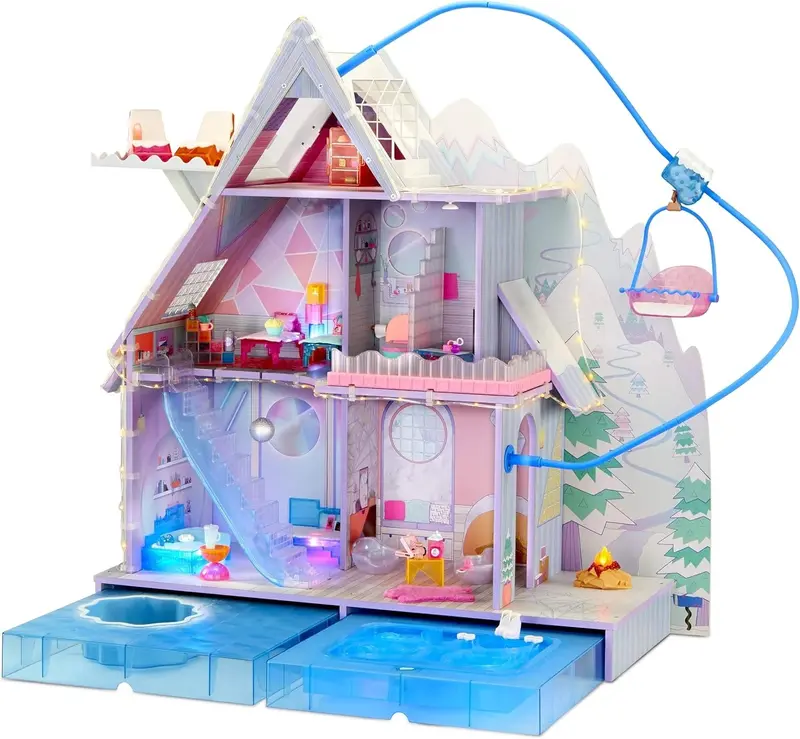 Lol Surprise! Omg Winter Chill Wooden Dollhouse – Cabin Edition 1