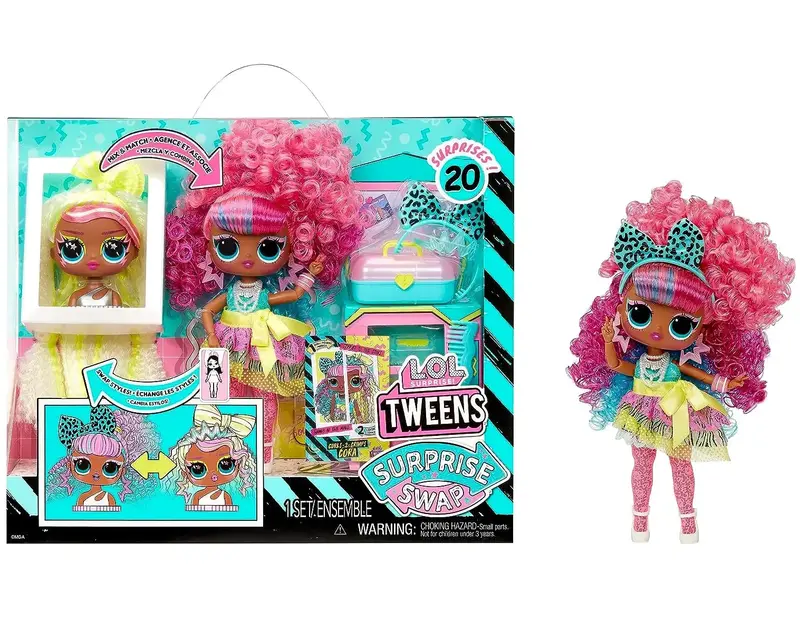 Lol Surprise! Tweens Cora Doll – Curl-To-Crimp Hair Reveal Toy 1