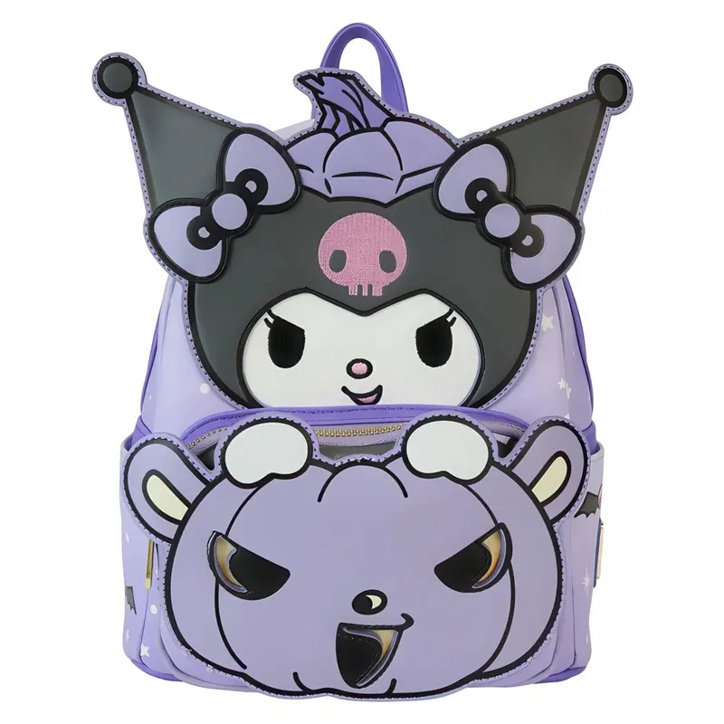 Loungefly Kuromi Pumpkin Graphic Backpack – Sanrio Collection, 26Cm 1