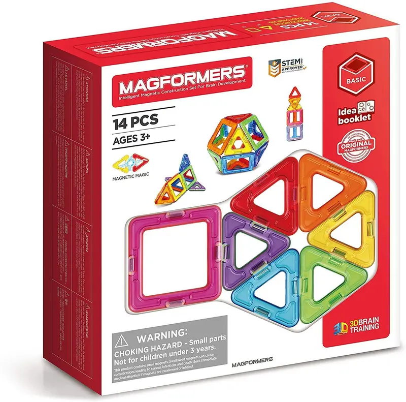 Magformers 14-Piece Magnetic Building Set For Kids 1