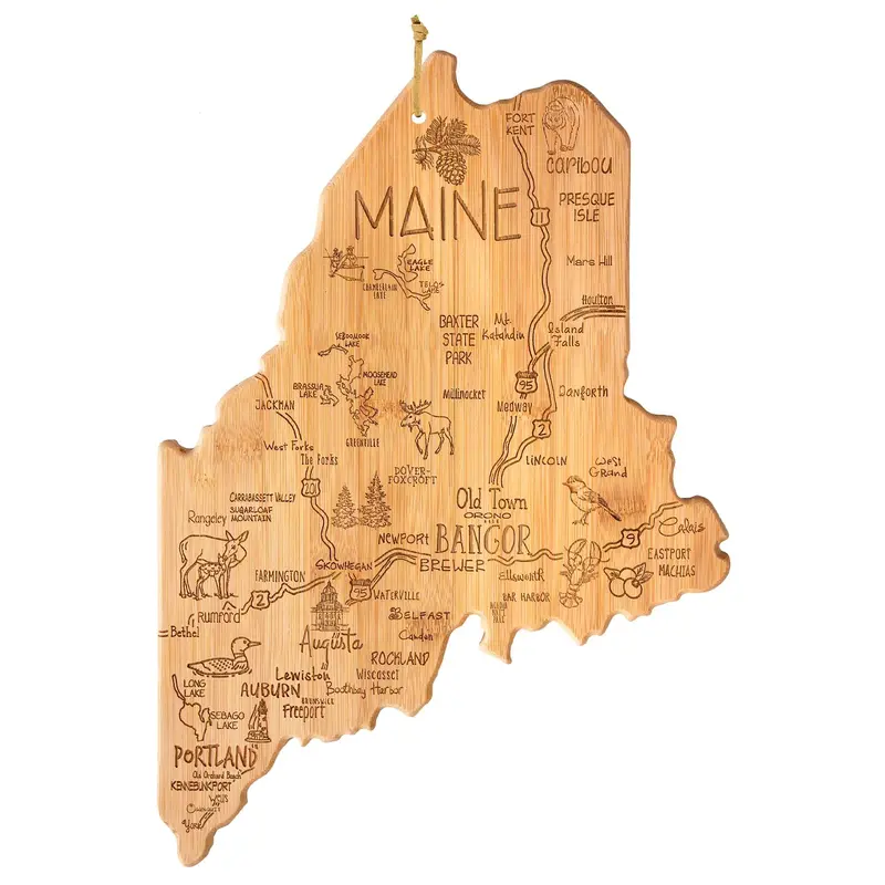 Maine-State Wooden Cutting Board – 15" X 10.5" 1