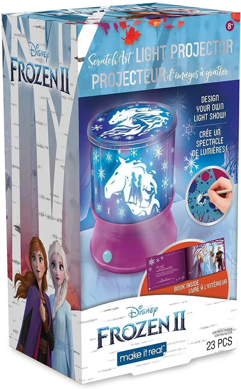 Make It Real Frozen 2 Scratch Art Light Projector Kit 1