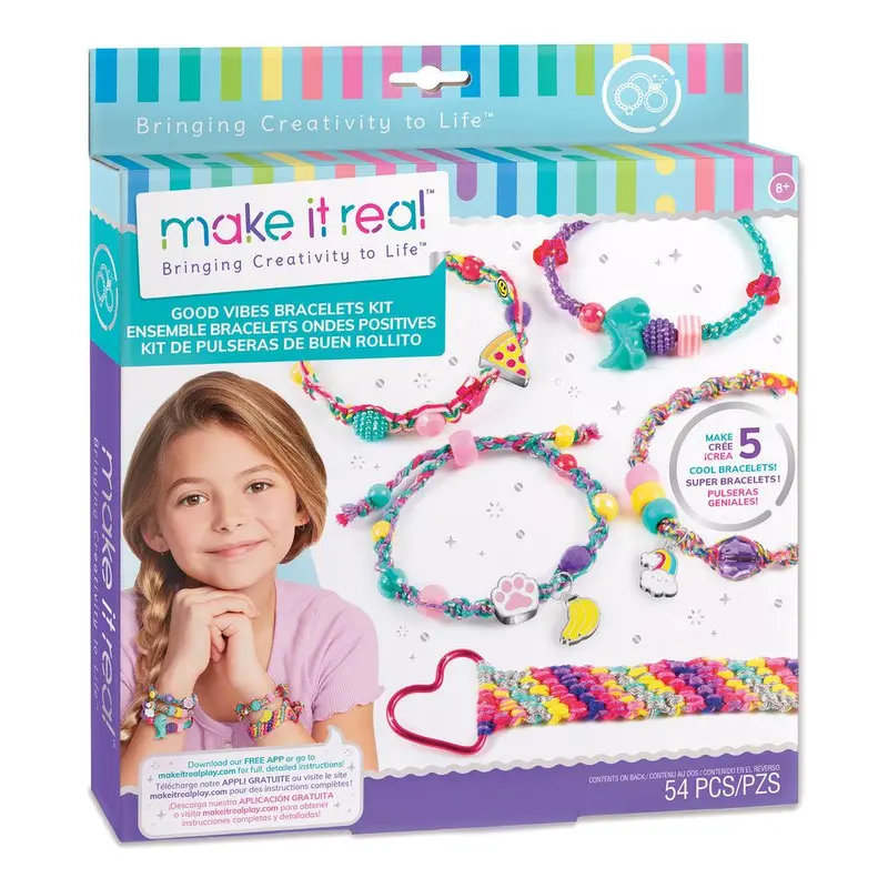 Make It Real Summer Vibes Jewelry Set – Heishi Bead Bracelet Craft Kit 1