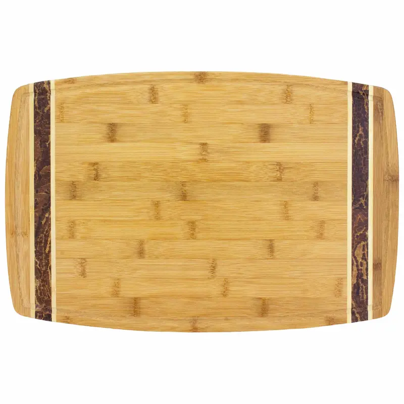 Marbled-Effect Bamboo Cutting Board, 18" X 11.75", Modern Kitchen Essential 1