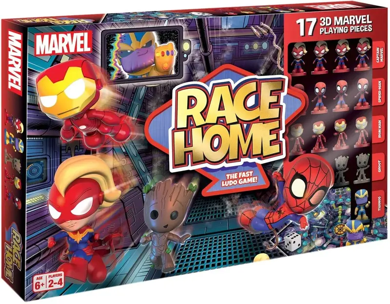 Marvel Race Home Board Game – Superhero Family Racing Adventure 1