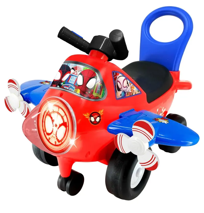 Marvel Spider-Man First Steps Ride-On Toy Plane For Toddlers 1