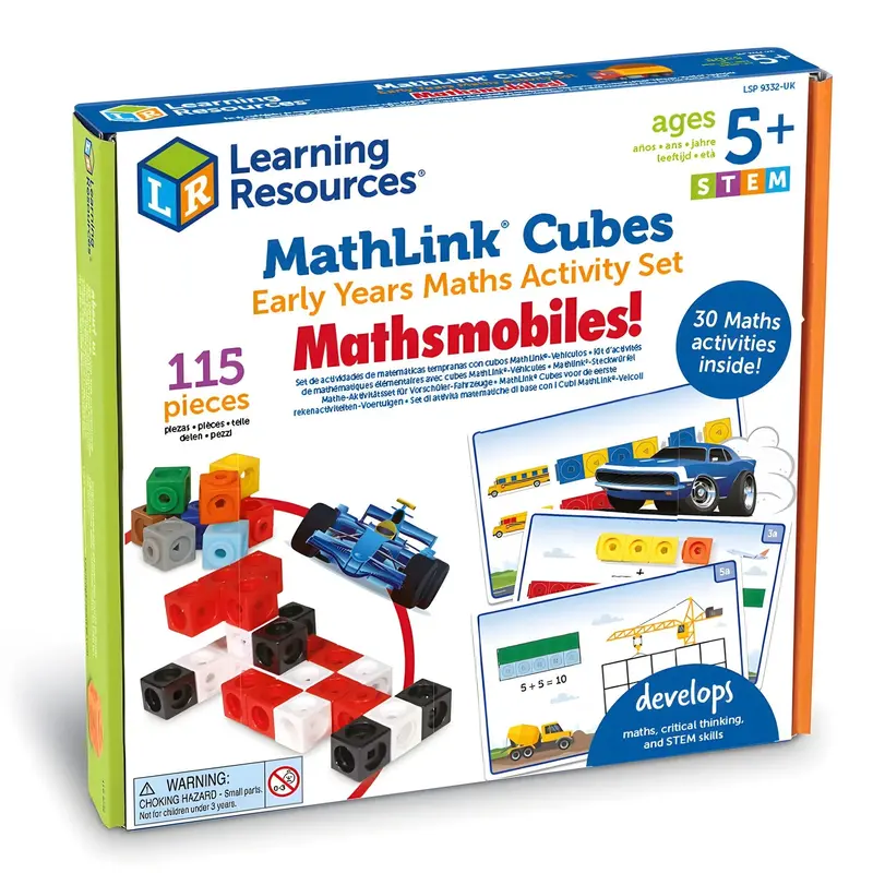 Mathlink Cubes Mathmobiles – Early Math Activity Set With Vehicles 1