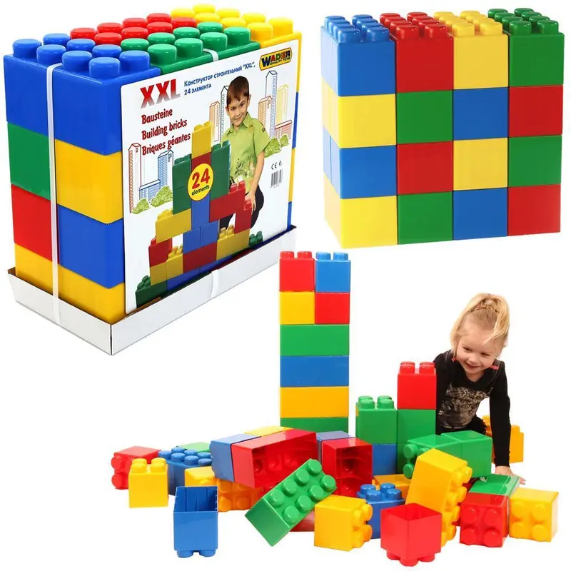 Mega Classic Xxl Building Set – 24-Piece Large Construction Blocks 1