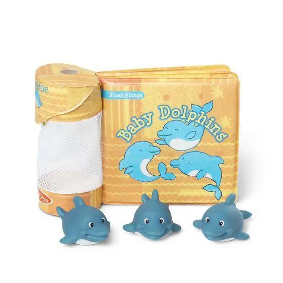 Melissa & Doug Baby Dolphins Float-Alongs – Floating Ocean Animal Toys 1