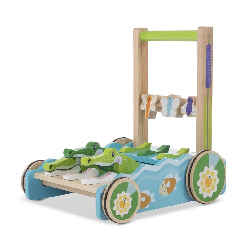 Melissa & Doug Chomp & Clack Alligator Push Toy 1