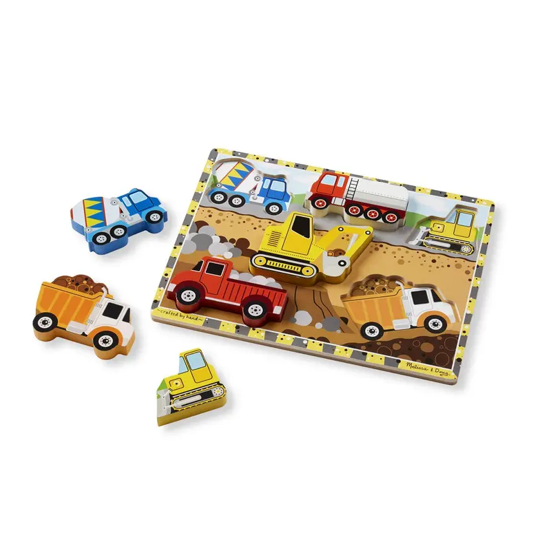 Melissa & Doug Construction-Themed Chunky 6-Piece Puzzle For Toddlers 1