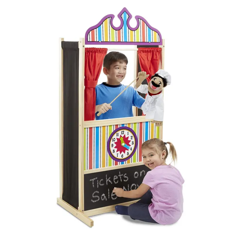 Melissa & Doug Deluxe Puppet Theater – Multi-Use Activity Center For Storytelling 1