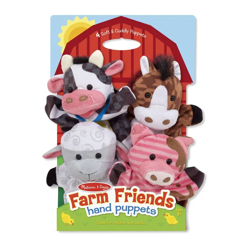 Melissa & Doug Farm Animal Hand Puppet Collection (4-Pack) 1