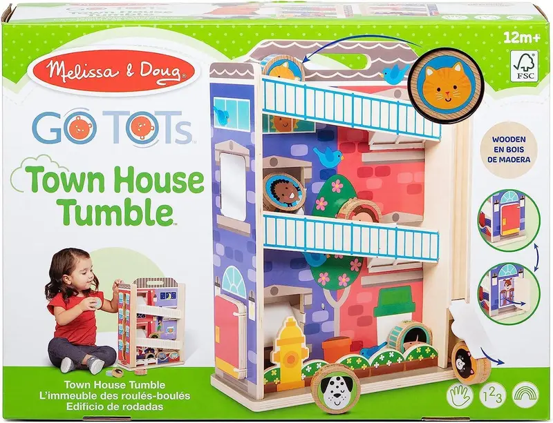 Melissa & Doug Go Tots Town House Tumble – Interactive Toddler Toy 1