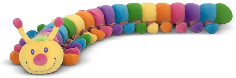 Melissa & Doug Longfellow Caterpillar Plush Toy – Soft, Textured Stuffed Animal (17690) 1