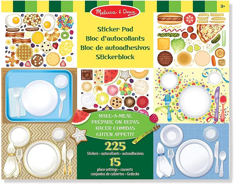 Melissa & Doug Make-A-Meal Sticker Activity Pad For Kids 1