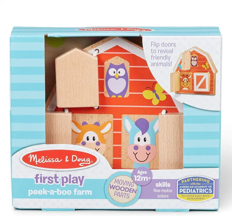 Melissa & Doug Peek-A-Boo Farm Toy For Toddlers 1