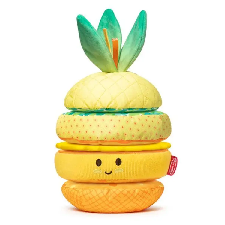 Melissa & Doug Pineapple Soft Stackable Toy – Sensory Toddler Learning Set 1