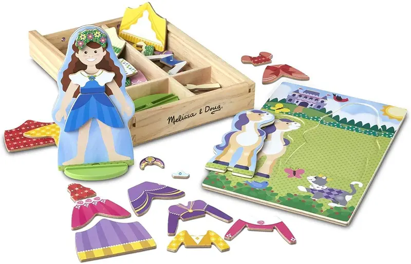 Melissa & Doug Princess Magnetic Dress-Up Play Set With Mix-And-Match Outfits 1