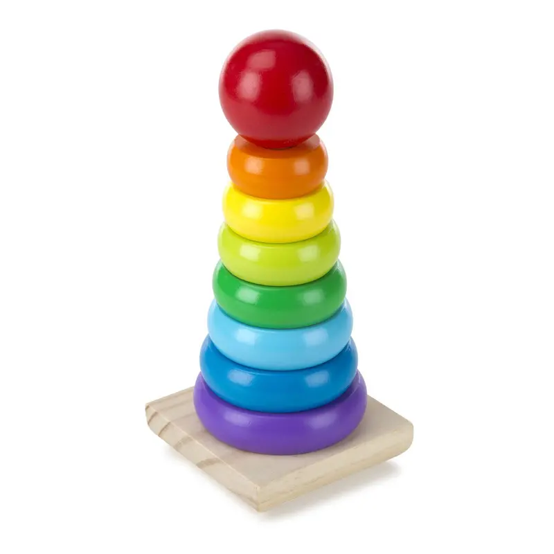 Melissa & Doug Rainbow Stacker Classic Wooden Toy For Babies 1