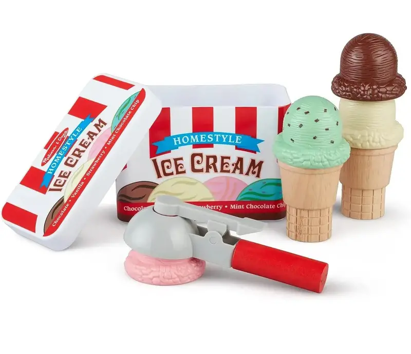 Melissa & Doug Scoop & Stack Ice Cream Cone Pretend Play Set 1