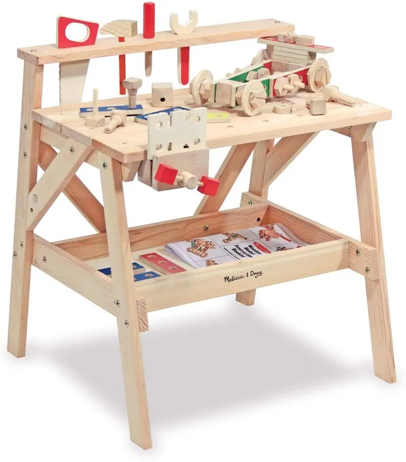 Melissa & Doug Solid Wood Project Workbench Toy 1