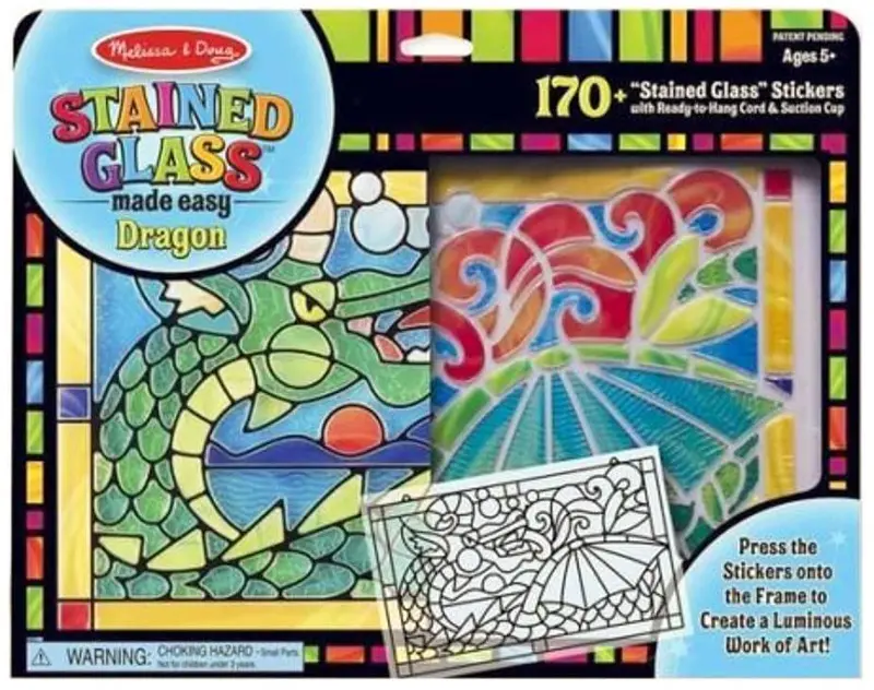 Melissa & Doug Stained Glass Craft Kit – Dragon Design (19289) 1