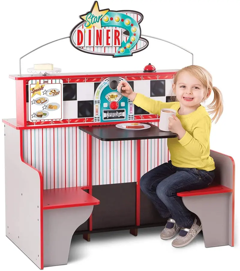 Melissa & Doug Star Diner Pretend Play Restaurant Set For Kids 1