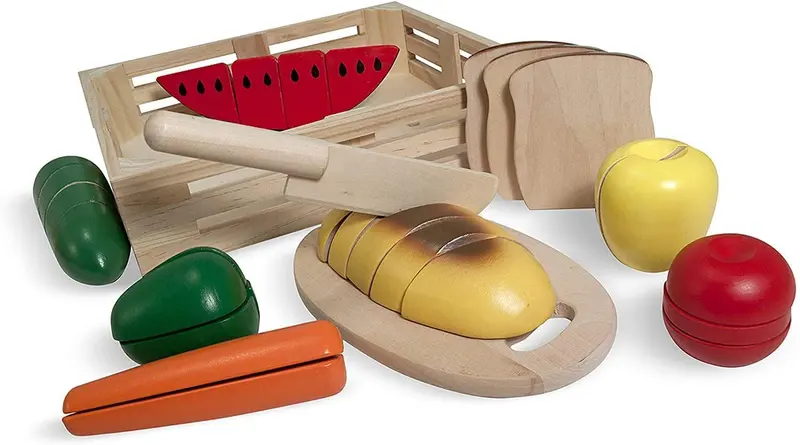 Melissa & Doug Wooden Cutting Pretend Food Set 1