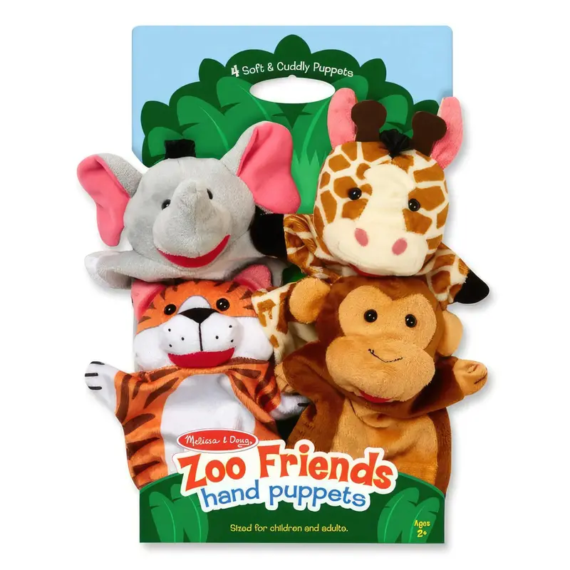 Melissa & Doug Zoo Friends Hand Puppet Set (4-Piece) 1