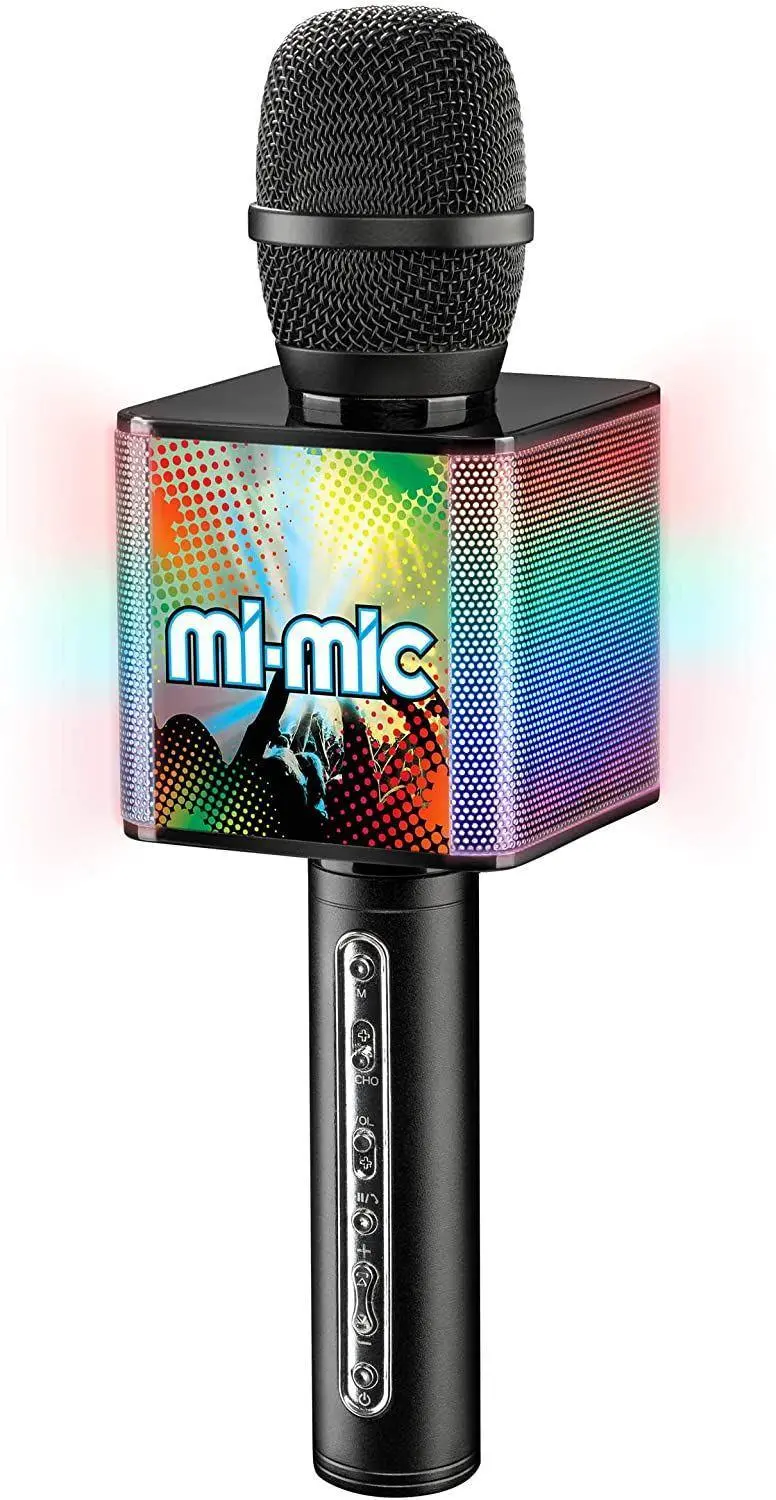 Mi-Mic Kids Karaoke Microphone – Voice Changer, Phone Holder & Led Effects 1