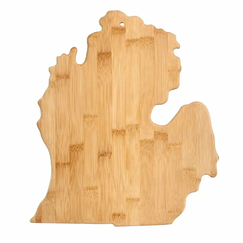 Michigan Mitten-Shaped Cutting Board – 13.25" X 11.75" State-Specific Serving Board 1