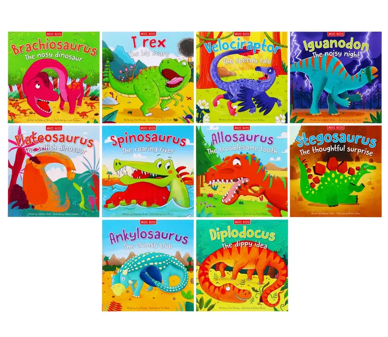 Miles Kelly Dinosaur Adventures Paperback Collection 1