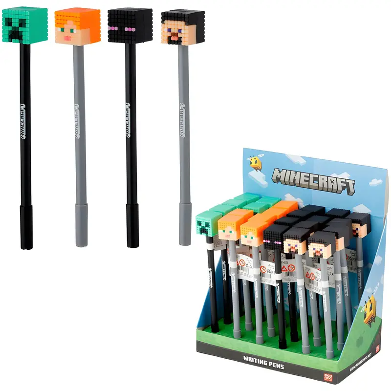 Minecraft Fine-Tip Writing Set – Assorted Colored Pens 1