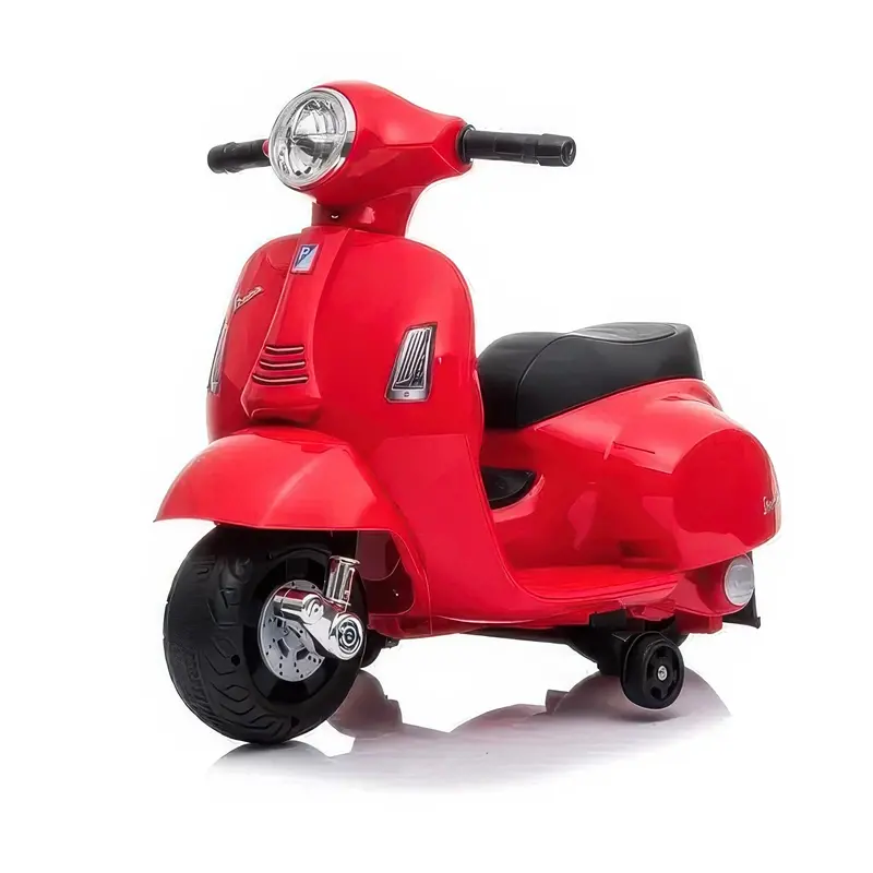 Mini Vespa Electric Ride-On Scooter For Kids – 6V Battery, Red 1
