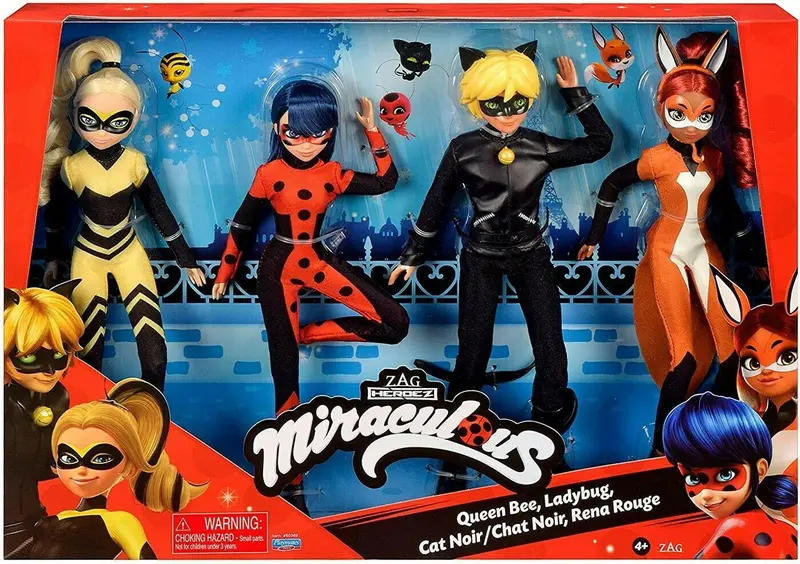 Miraculous Fashion Doll Set – 4-Pack Of 10-Inch Stylish Collectible Dolls 1