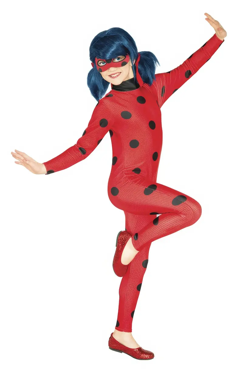 Miraculous Ladybug Costume For Girls – Includes Matching Wig 1