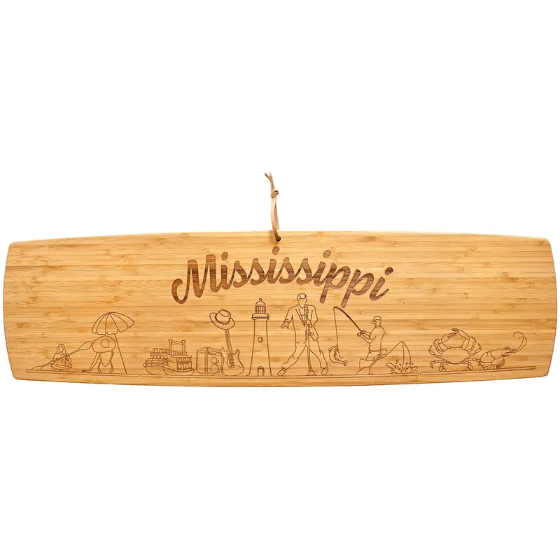 Mississippi-Themed Xl Charcuterie Board – 30" X 8.5" Engraved Serving Platter 1