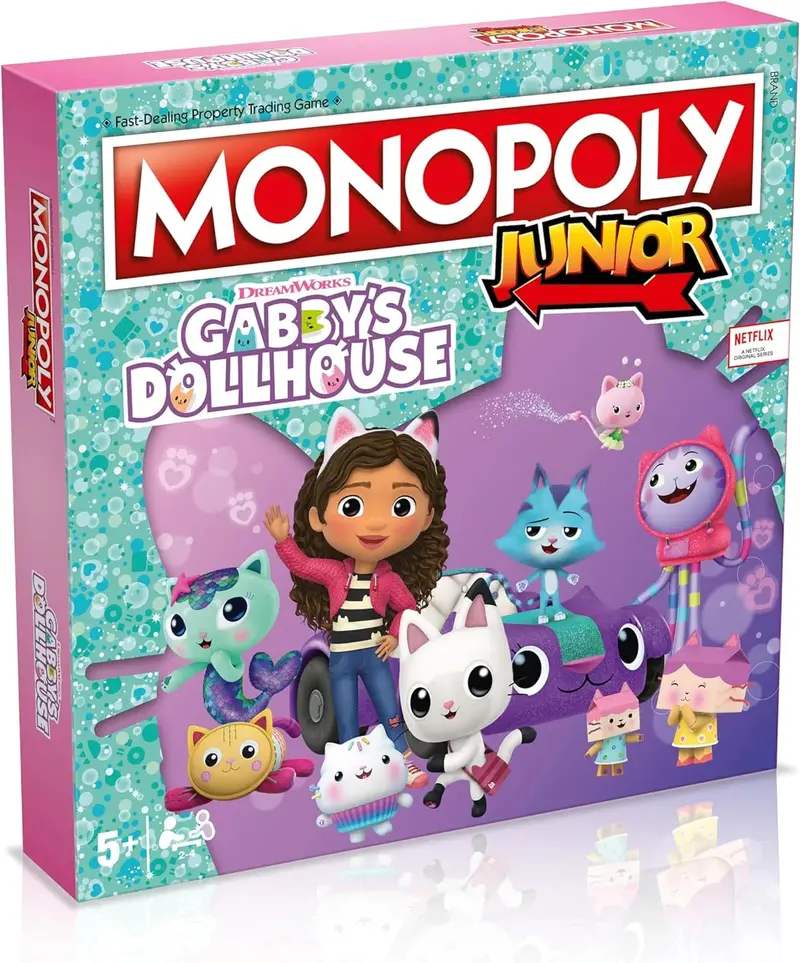 Monopoly Junior Board Game – Gabby’S Dollhouse Edition 1