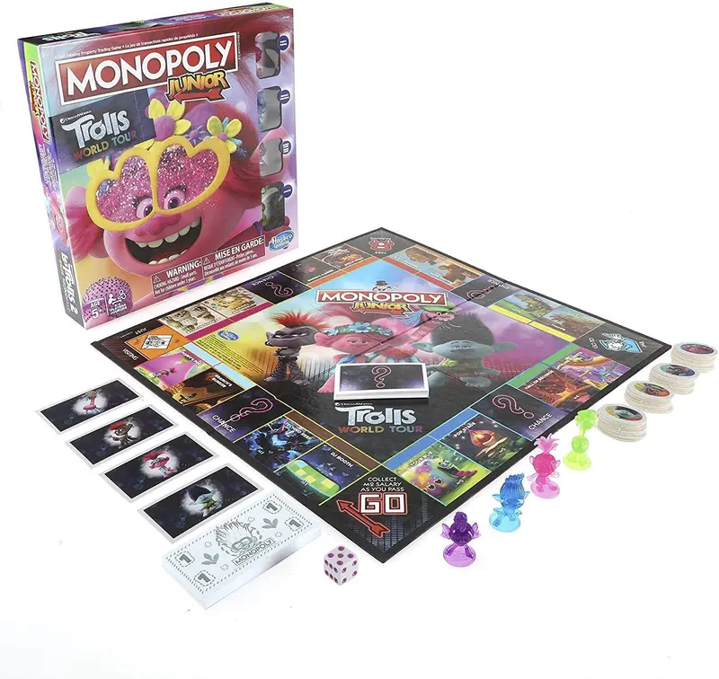 Monopoly Junior: Dreamworks Trolls World Tour Edition Game 1