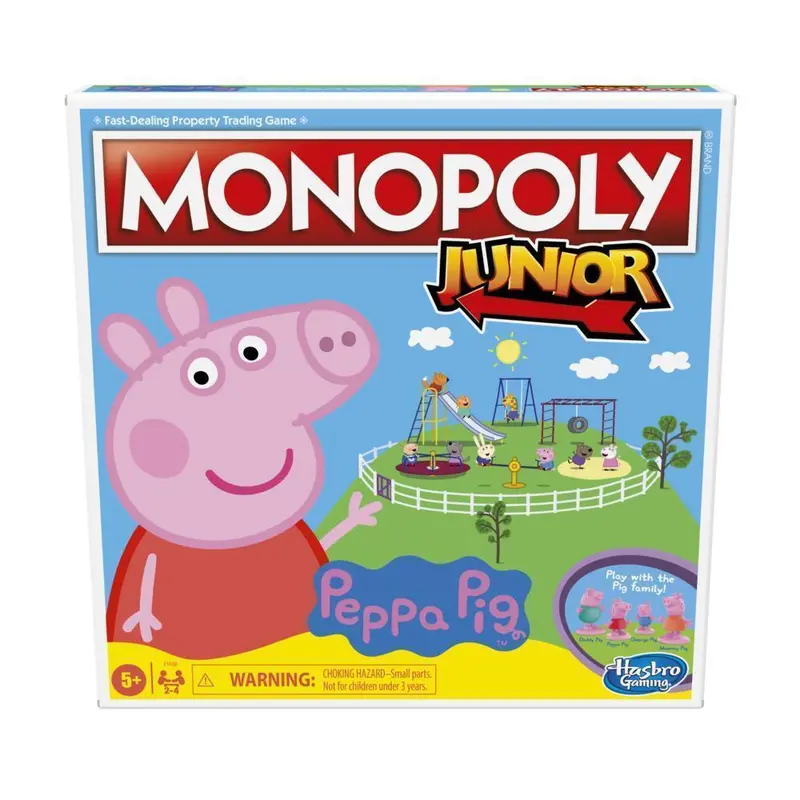 Monopoly Junior: Peppa Pig Edition – Kid-Friendly Board Game With Themed Tokens 1